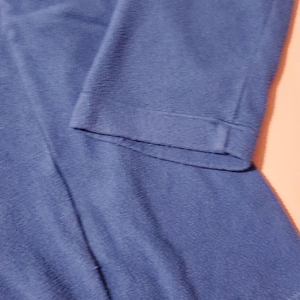 Lands End Blue Fleece Quarter Zip Light Jacekt - Picture 3 of 6